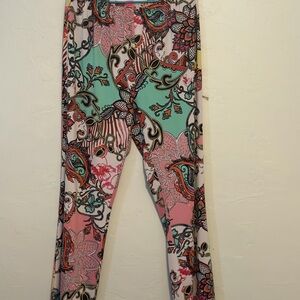 Sunny Leigh Paisley Print Flowy Pants